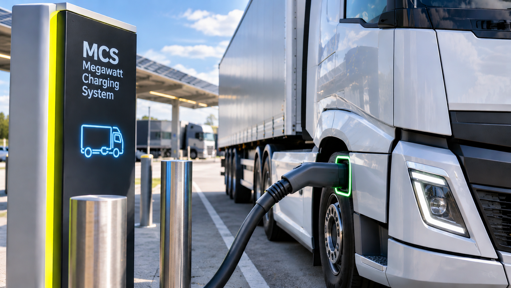 Megawatt-Laden für Elektro-Lkw: Welche Infrastruktur Europas Schwerlastverkehr benötigt